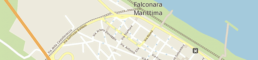 Mappa della impresa parrucchieria estro sas di broccati s a FALCONARA MARITTIMA