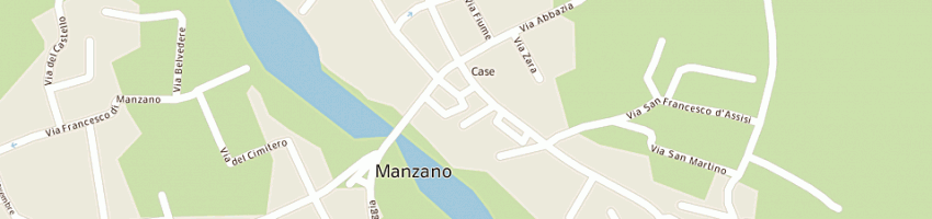 Mappa della impresa rivendita giornali e cartoleria di sovrano luca a MANZANO