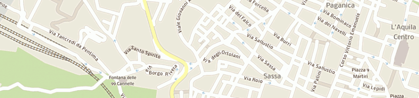Mappa della impresa salvi avvti antonio e vincenzo a L AQUILA