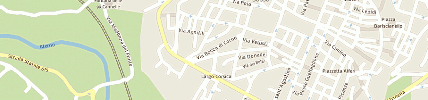Mappa della impresa pizzeria la taverna di lucullo a L AQUILA