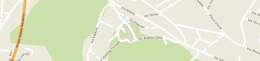 Mappa della impresa ristorante e pizzeria il balcone del golfo srl a FALCONARA MARITTIMA