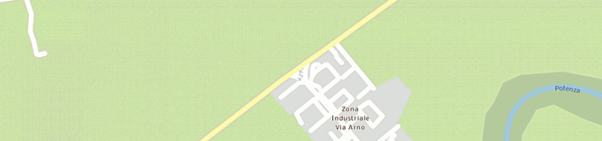 Mappa della impresa g s m services snc di giustozzi paolo e c a MACERATA