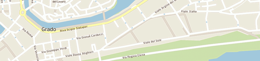 Mappa della impresa salone moderno a GRADO