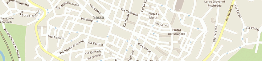 Mappa della impresa scuola elementare di preturo a L AQUILA