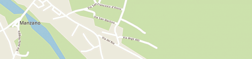 Mappa della impresa torneria manzanese snc a MANZANO