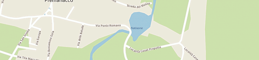 Mappa della impresa panificio visintini valter a PREMARIACCO