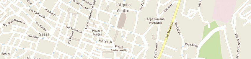 Mappa della impresa comando reclutamento e forze di completamento regi a L AQUILA