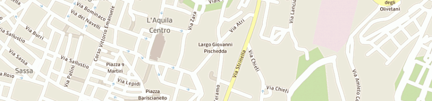 Mappa della impresa scoccia carmine a L AQUILA