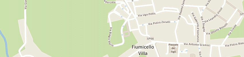 Mappa della impresa panificio pasticceria andrian sas di andrian mauro paolo e c a FIUMICELLO