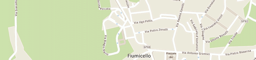 Mappa della impresa azienda per i servizi sanitari n5 bassa friulana a FIUMICELLO
