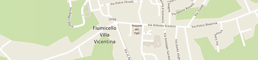 Mappa della impresa comune di fiumicello a FIUMICELLO