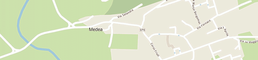 Mappa della impresa autotrasporti stacul giuliano di stacul federico e c snc a MEDEA