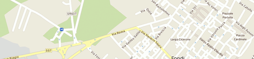 Mappa della impresa durante roberta a FONDI