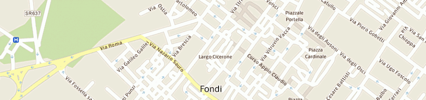 Mappa della impresa antonelli bruno a FONDI