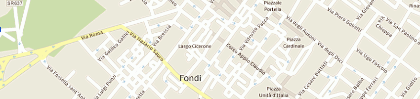 Mappa della impresa tintoria brasiliana di acocella sabato antonio a FONDI