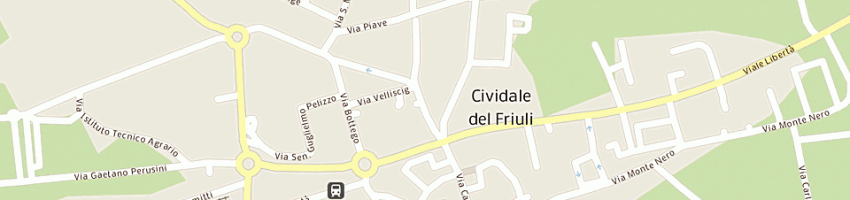 Mappa della impresa pizzeria al cavallino a CIVIDALE DEL FRIULI