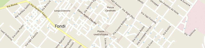 Mappa della impresa macelleria flli parisi snc a FONDI