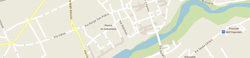 Mappa della impresa b e g di gregoricchio francesca e c sas a CIVIDALE DEL FRIULI