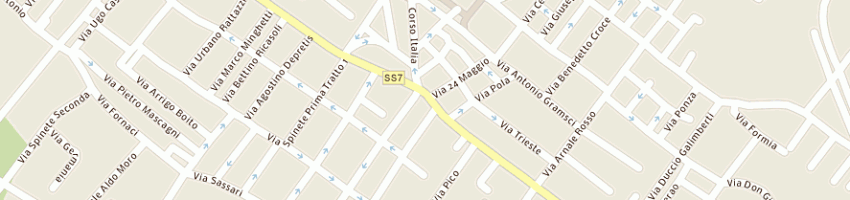 Mappa della impresa immobiliare fondi di gino parisella a FONDI