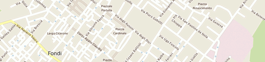 Mappa della impresa refini giuseppe a FONDI