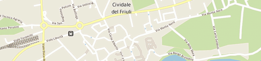Mappa della impresa eurovie srl a CIVIDALE DEL FRIULI