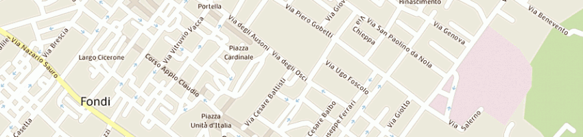 Mappa della impresa piccole canaglie di buonaugurio giuseppina cecilia a FONDI