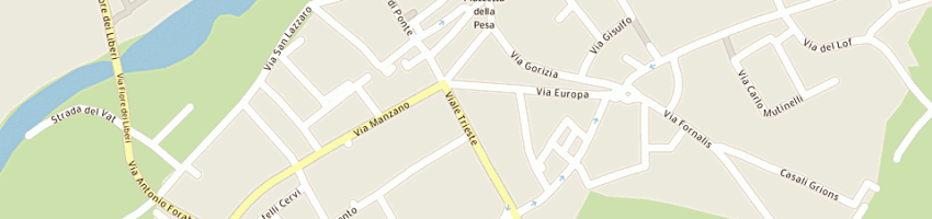 Mappa della impresa farmacia fontana dei dr alessandro ed antonio fontana snc a CIVIDALE DEL FRIULI