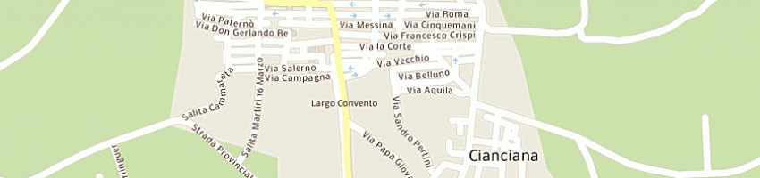 Mappa della impresa castellano felicia a CIANCIANA