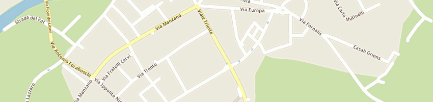 Mappa della impresa comuzzo maurizio a UDINE