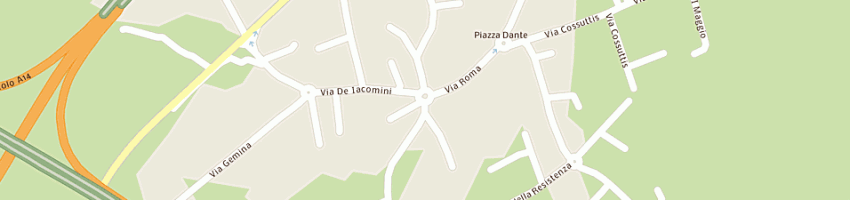 Mappa della impresa bar trattoria bar centrale a VILLESSE
