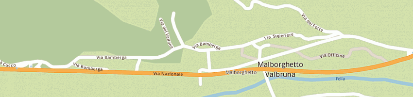 Mappa della impresa panificio bittolo snc di bittolo umberto e c a MALBORGHETTO VALBRUNA