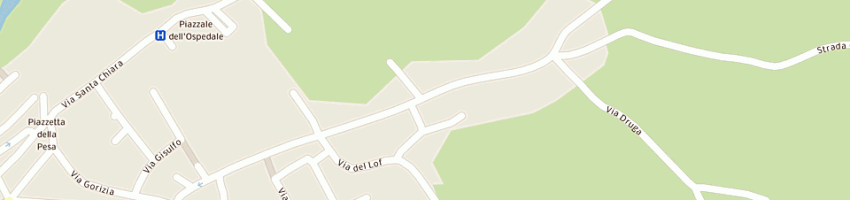 Mappa della impresa osteria al pellegrino a CIVIDALE DEL FRIULI