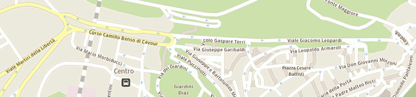Mappa della impresa associazione filo d'argento a MACERATA