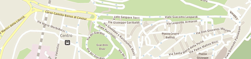 Mappa della impresa clementi giuseppe a MACERATA