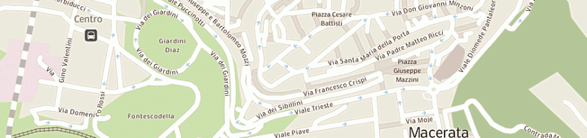 Mappa della impresa croce rossa italiana a MACERATA