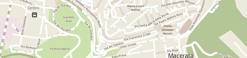 Mappa della impresa maracuja bar snc dei flli fabiani (in sigla bar maracuja s nc) a MACERATA