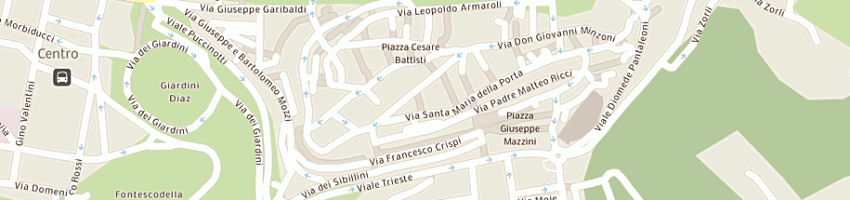 Mappa della impresa cinema corso a MACERATA