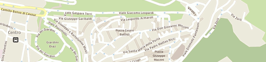 Mappa della impresa perticarini e meletani abbigliamento accessori a MACERATA