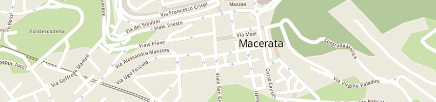 Mappa della impresa farmacia petracci a MACERATA