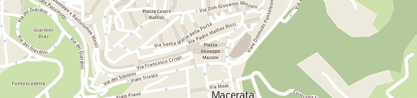Mappa della impresa tabaccheria sferisterio di pietrani nicola e c snc a MACERATA