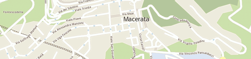 Mappa della impresa leonardo parrucchiere di leonardi l e sagripanti a snc a MACERATA