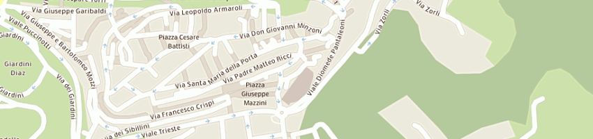 Mappa della impresa albergo arena a MACERATA