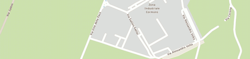Mappa della impresa panf f srl a CORMONS