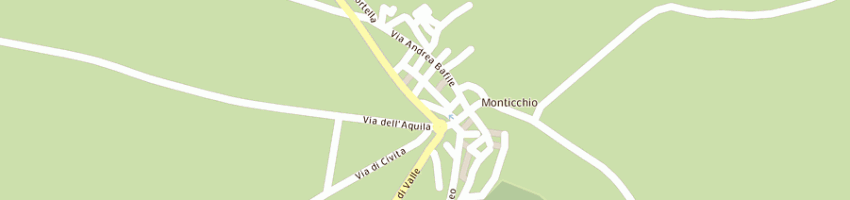 Mappa della impresa scimia alberico a L AQUILA
