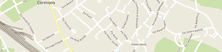 Mappa della impresa prandin rosanna a CORMONS