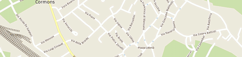 Mappa della impresa carabinieri a CORMONS