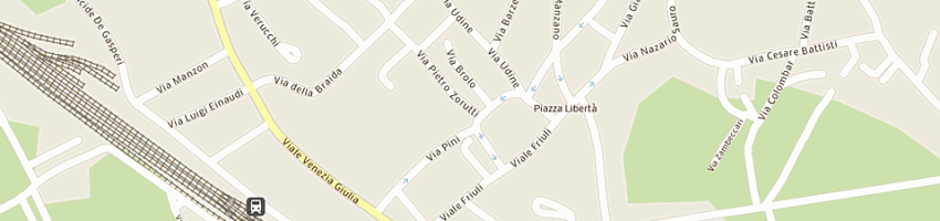 Mappa della impresa trattoria unione a CORMONS