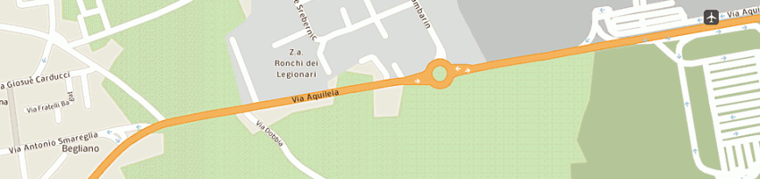 Mappa della impresa stazione di servizio erg a RONCHI DEI LEGIONARI