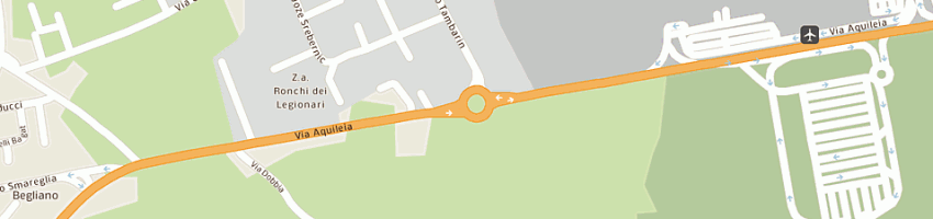 Mappa della impresa acupark srl a RONCHI DEI LEGIONARI