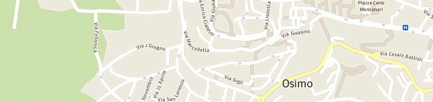 Mappa della impresa donati claudio giuseppe a OSIMO